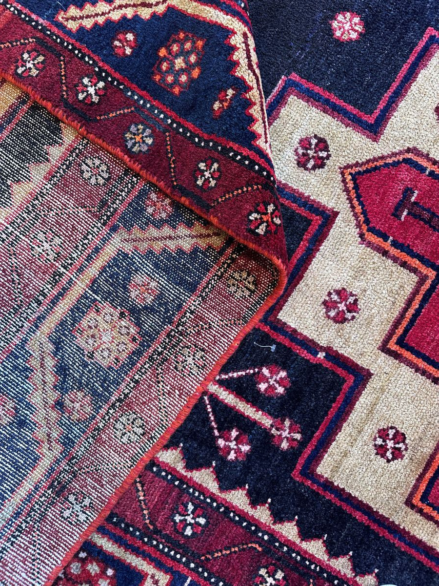 Hand-Knotted Tribal Persian Luri Rug