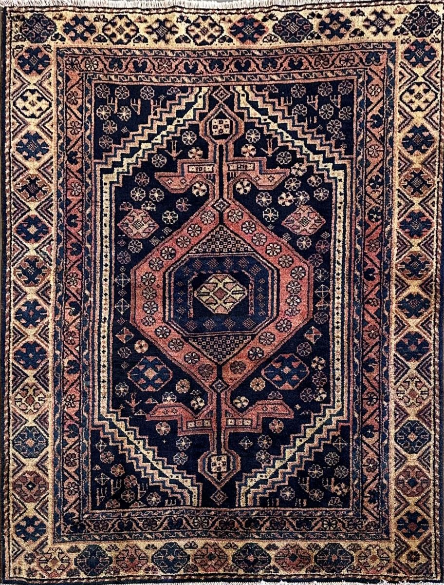 Hand-Knotted Tribal Persian Tarom Rug