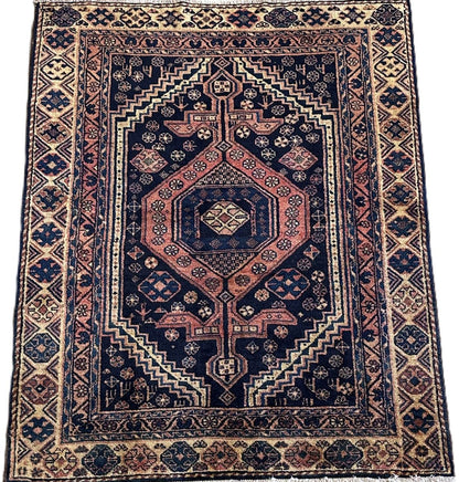 Hand-Knotted Tribal Persian Tarom Rug