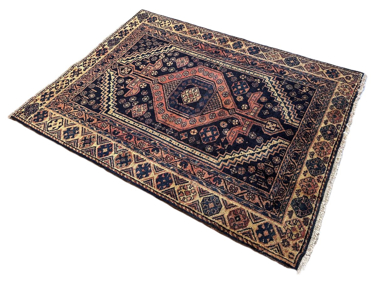 Hand-Knotted Tribal Persian Tarom Rug