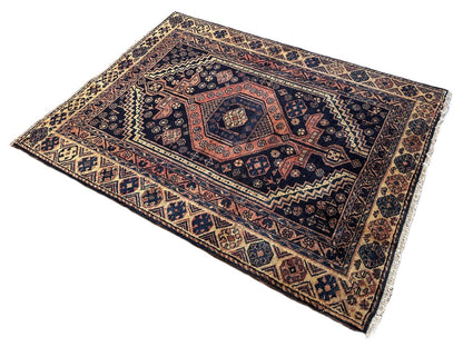 Hand-Knotted Tribal Persian Tarom Rug