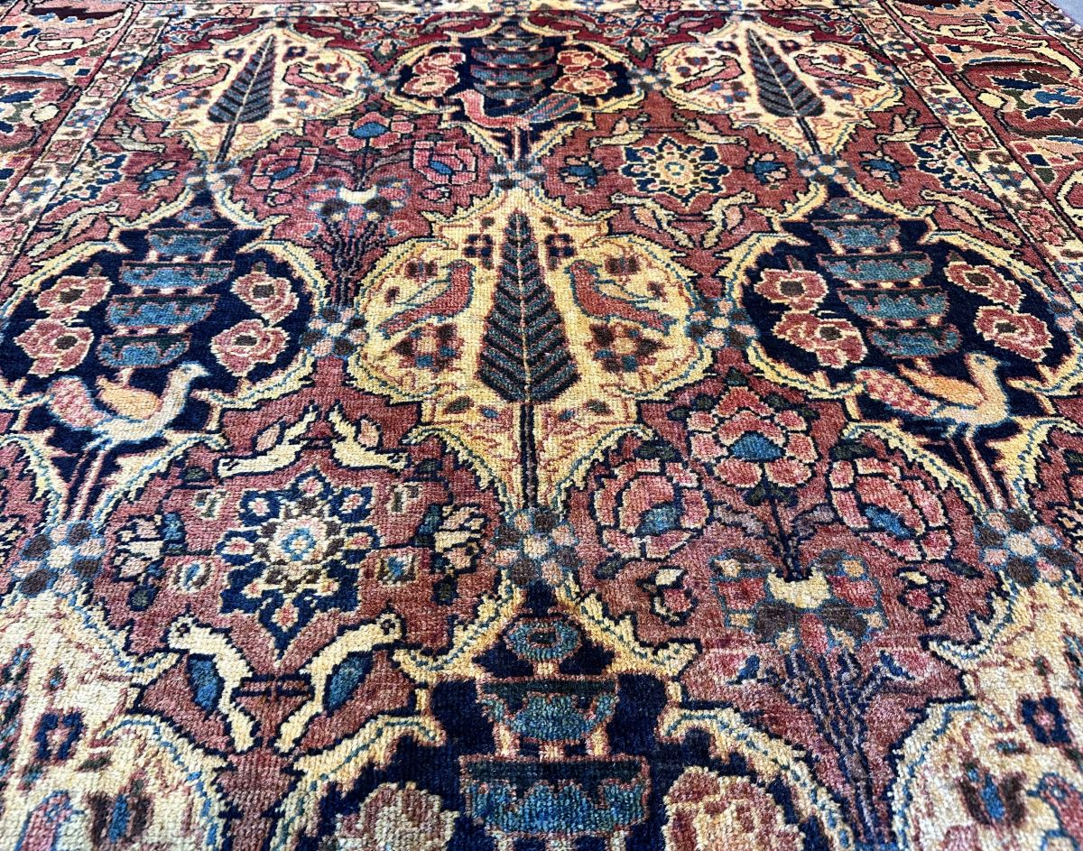 Hand-Knotted Tribal Persian Bakhtiar Rug