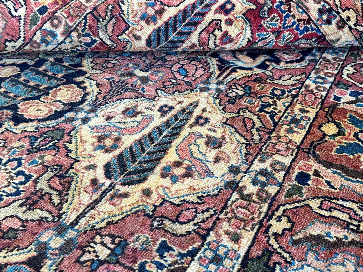 Hand-Knotted Tribal Persian Bakhtiar Rug