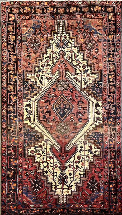 Hand-Knotted Tribal Persian Toyserkan Rug