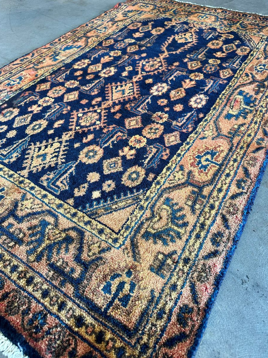 Hand-Knotted Tribal Persian Luri Rug