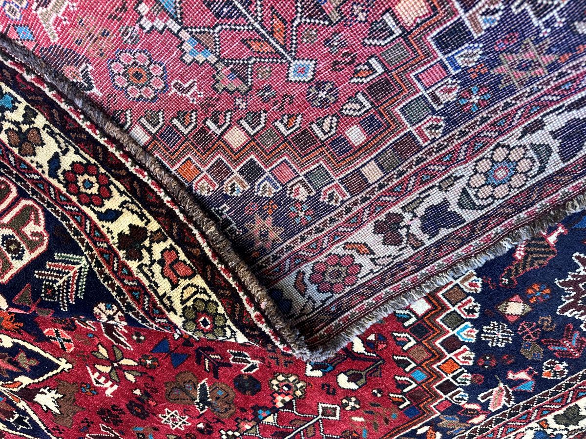 Hand-Knotted Tribal Persian Qashqaie Rug