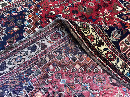 Hand-Knotted Tribal Persian Qashqaie Rug