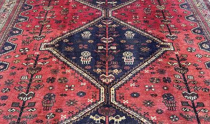 Hand-Knotted Tribal Persian Qashqaie Rug