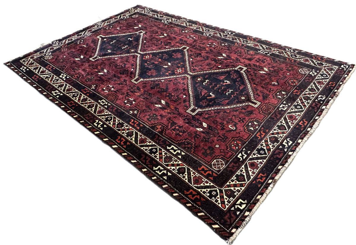 Hand-Knotted Tribal Persian Qashqaie Rug