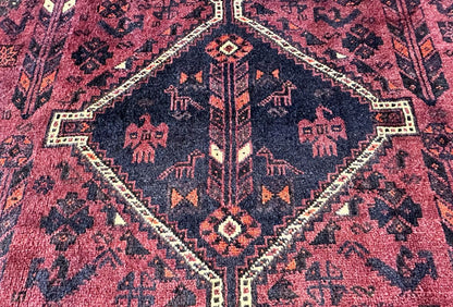 Hand-Knotted Tribal Persian Qashqaie Rug