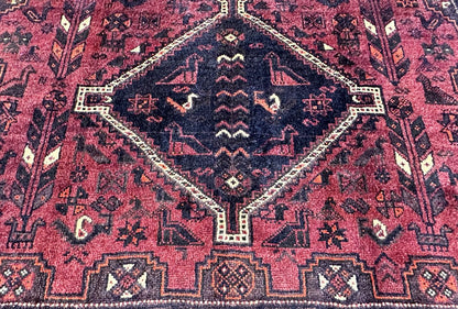 Hand-Knotted Tribal Persian Qashqaie Rug
