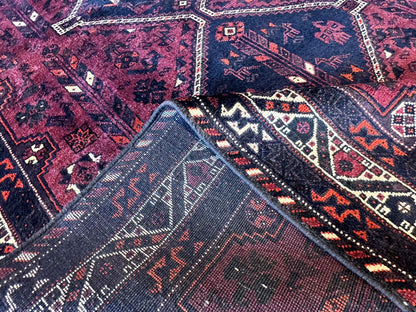 Hand-Knotted Tribal Persian Qashqaie Rug