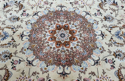 Fine Hand-Knotted Persian Tabriz Carpet