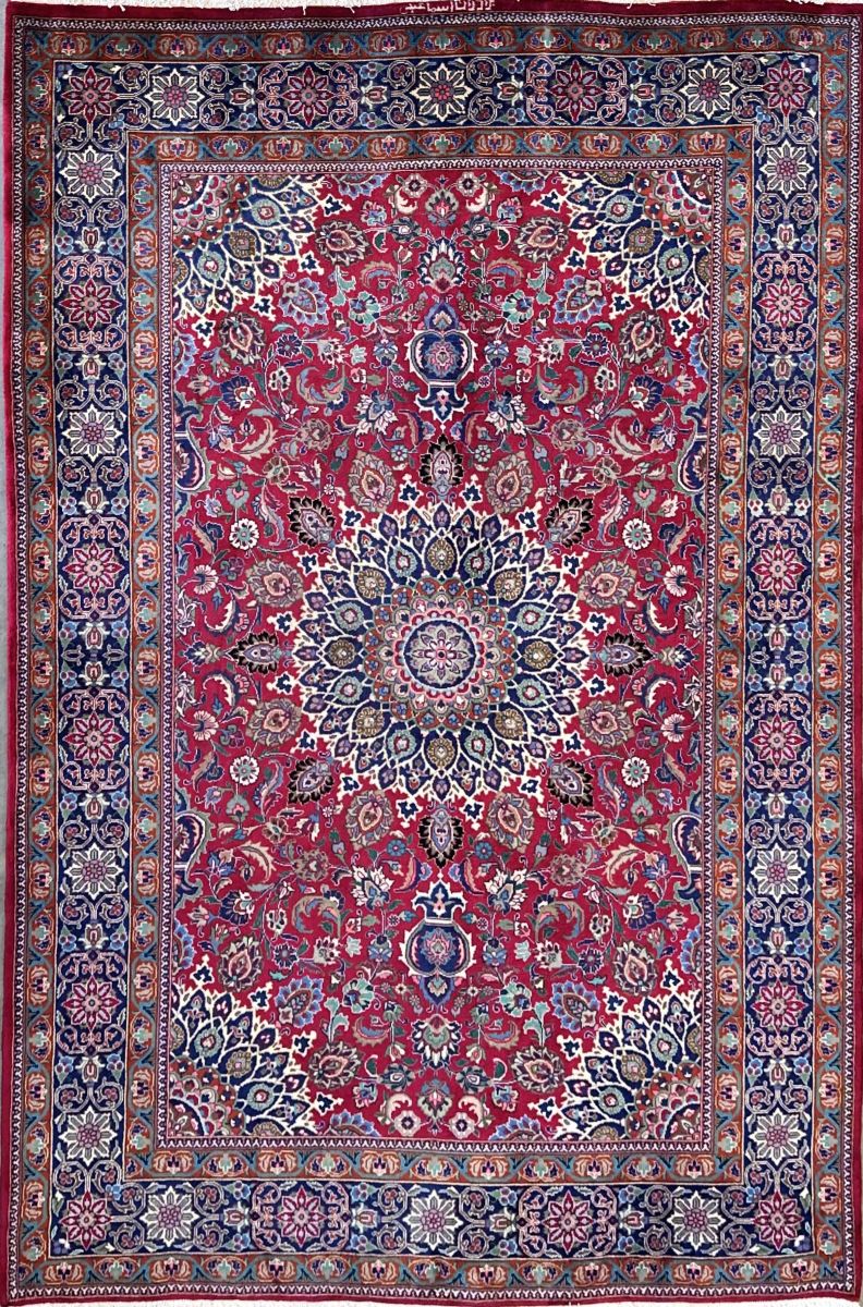 Fine Hand-Knotted Persian Kashmar Carpet