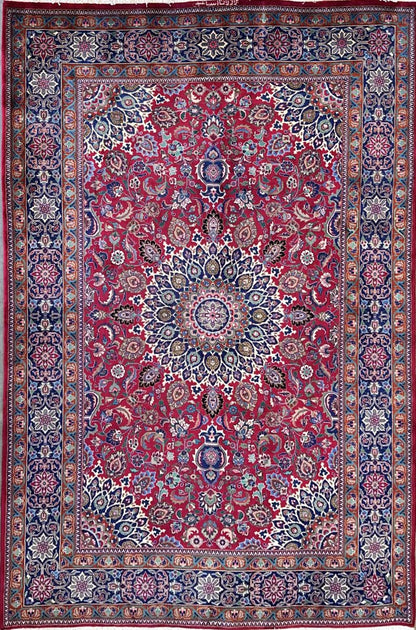 Fine Hand-Knotted Persian Kashmar Carpet