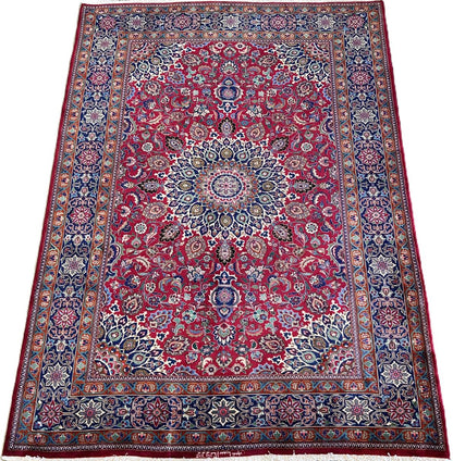 Fine Hand-Knotted Persian Kashmar Carpet