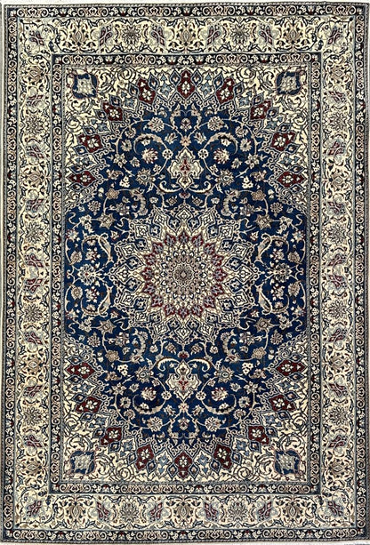 Fine Hand-Knotted Persian Naien Carpet