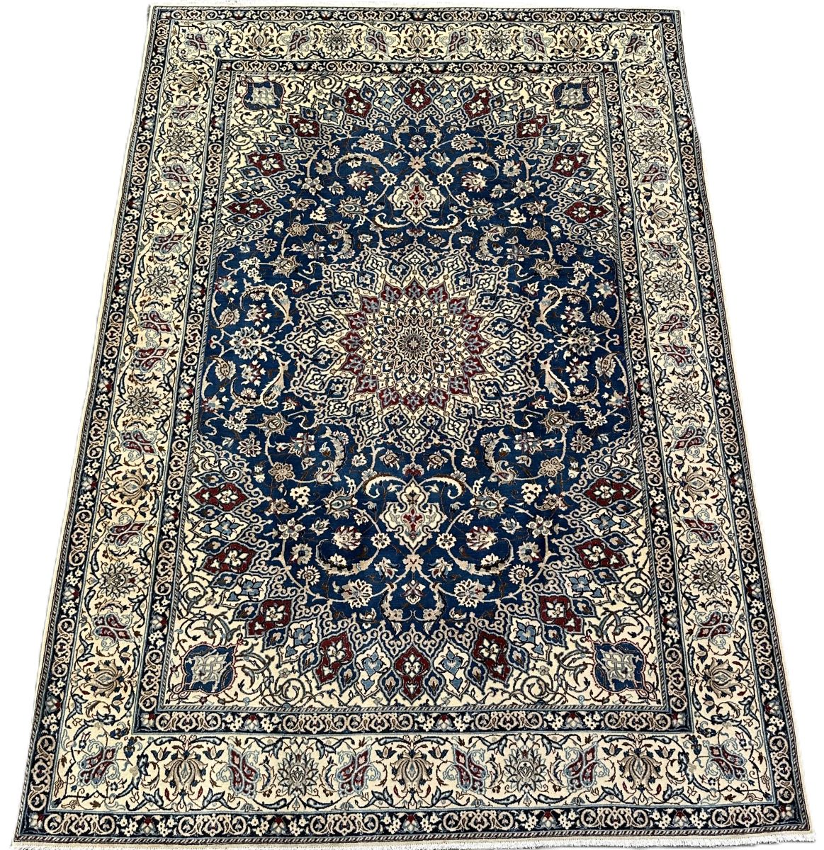 Fine Hand-Knotted Persian Naien Carpet