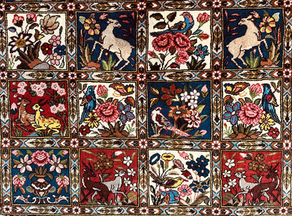 Fine Hand-Knotted Tribal Persian Bakhtiar Chahalshotor Carpet