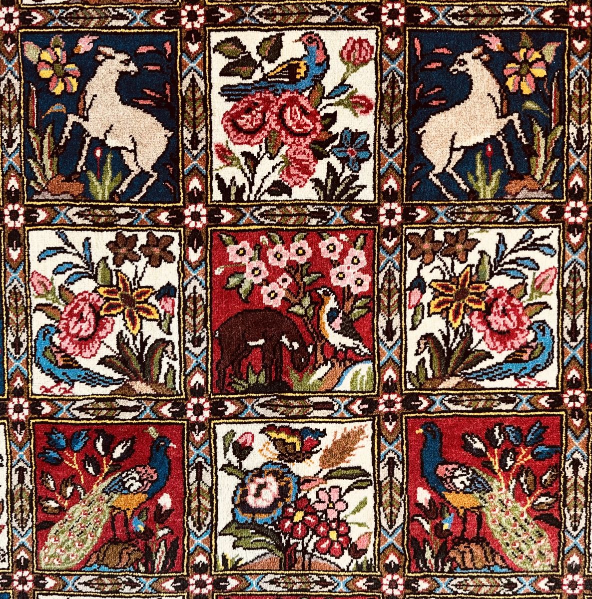 Fine Hand-Knotted Tribal Persian Bakhtiar Chahalshotor Carpet