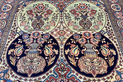 Fine Hand-Knotted Persian Varamin Carpet