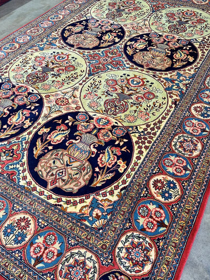 Fine Hand-Knotted Persian Varamin Carpet