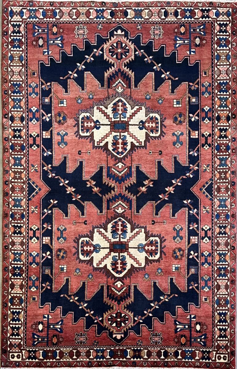 Hand-Knotted Tribal Persian Bakhtiar Rug
