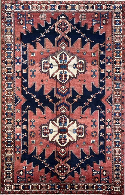 Hand-Knotted Tribal Persian Bakhtiar Rug