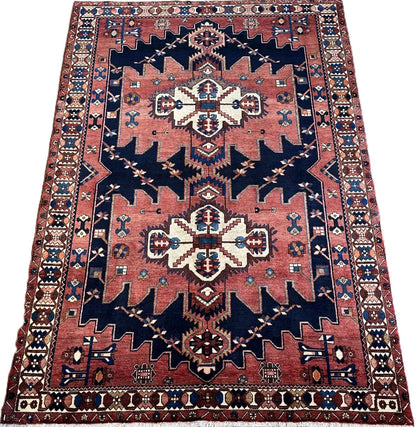 Hand-Knotted Tribal Persian Bakhtiar Rug