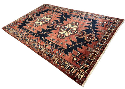 Hand-Knotted Tribal Persian Bakhtiar Rug