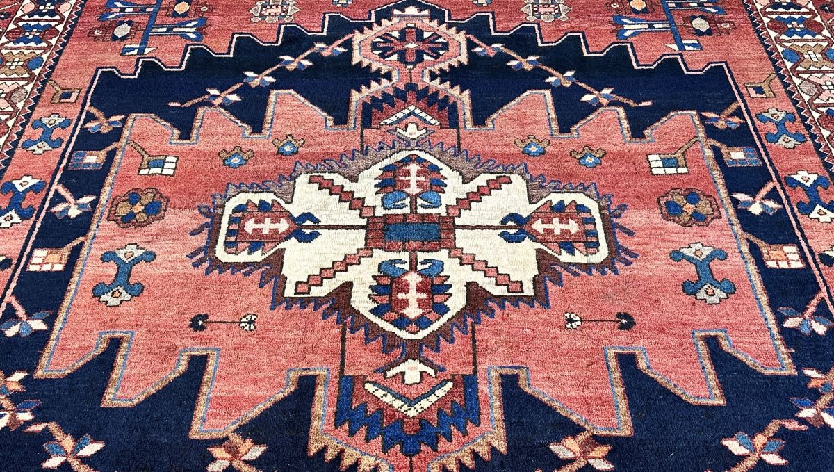 Hand-Knotted Tribal Persian Bakhtiar Rug