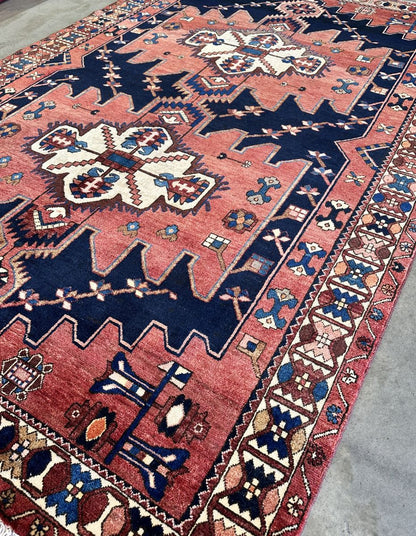 Hand-Knotted Tribal Persian Bakhtiar Rug