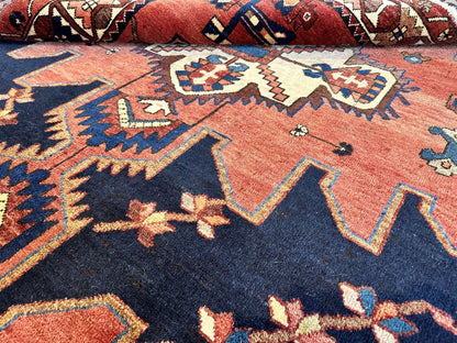 Hand-Knotted Tribal Persian Bakhtiar Rug