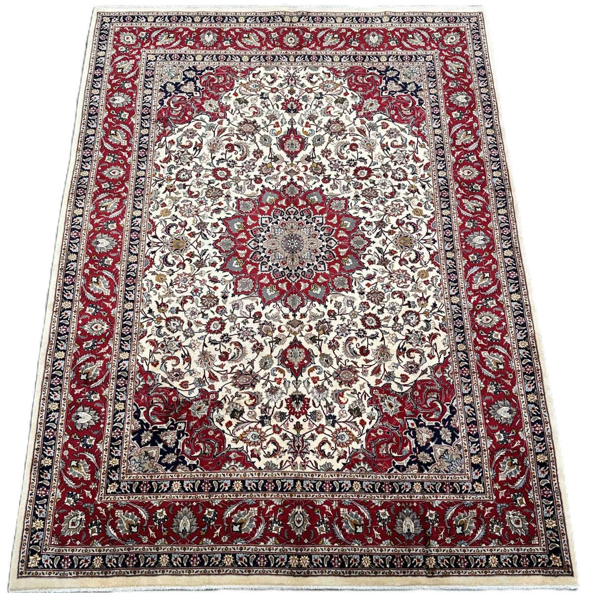 Fine Hand-Knotted Persian Kashmar Carpet