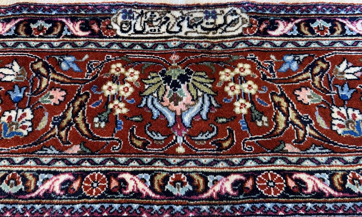 Fine Hand-Knotted Persian Tabriz Carpet
