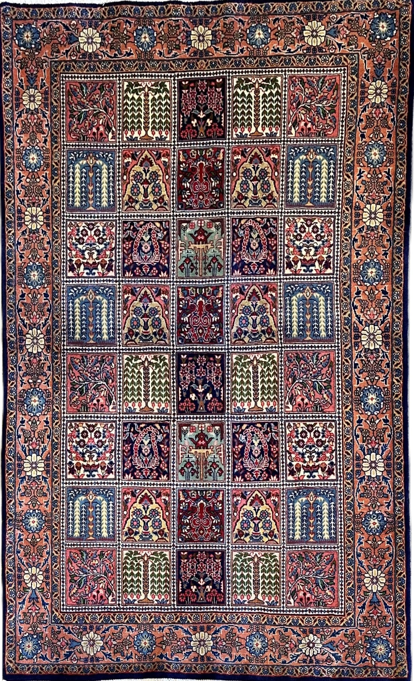 Fine Hand-Knotted Persian Birjand Mood Carpet