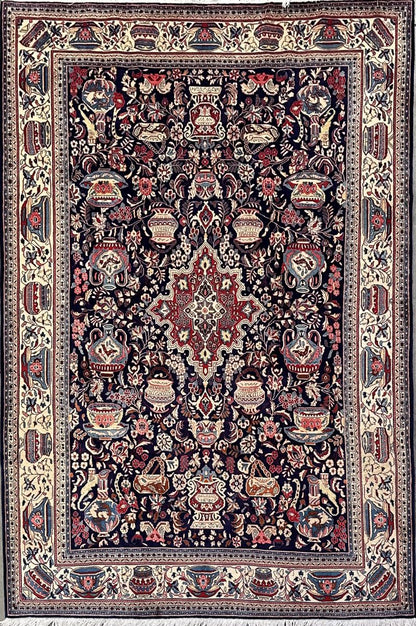 Rare Hand-Knotted Persian Sarouq Carpet