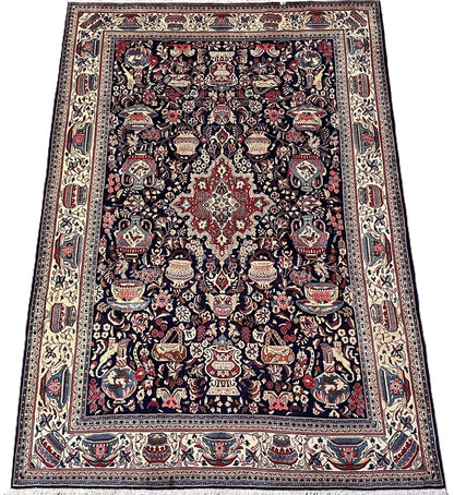 Rare Hand-Knotted Persian Sarouq Carpet