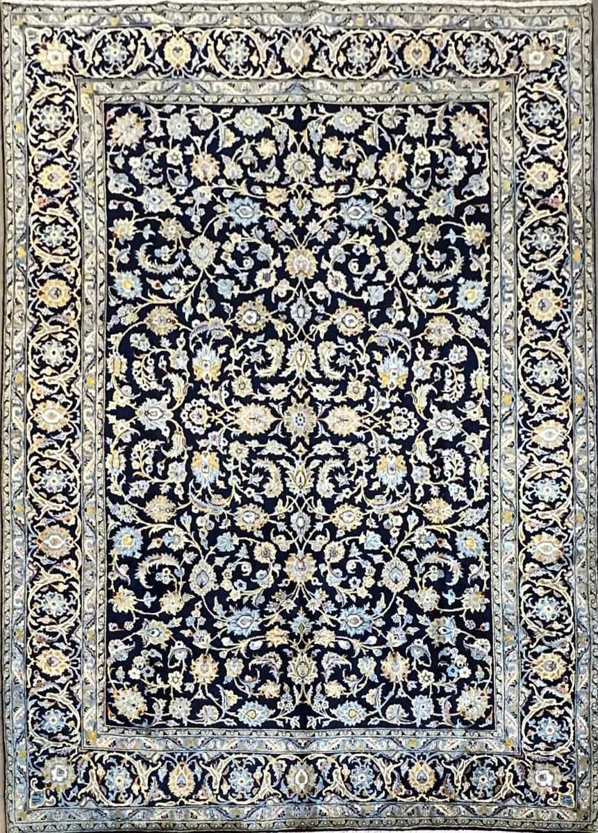 Fine Hand-Knotted Royal Persian Kashan Carpet