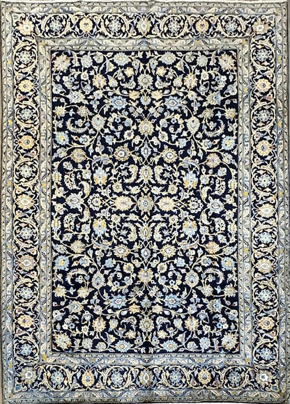 Fine Hand-Knotted Royal Persian Kashan Carpet