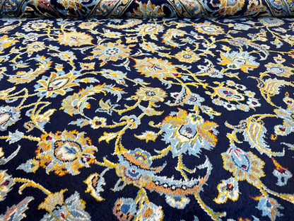 Fine Hand-Knotted Royal Persian Kashan Carpet