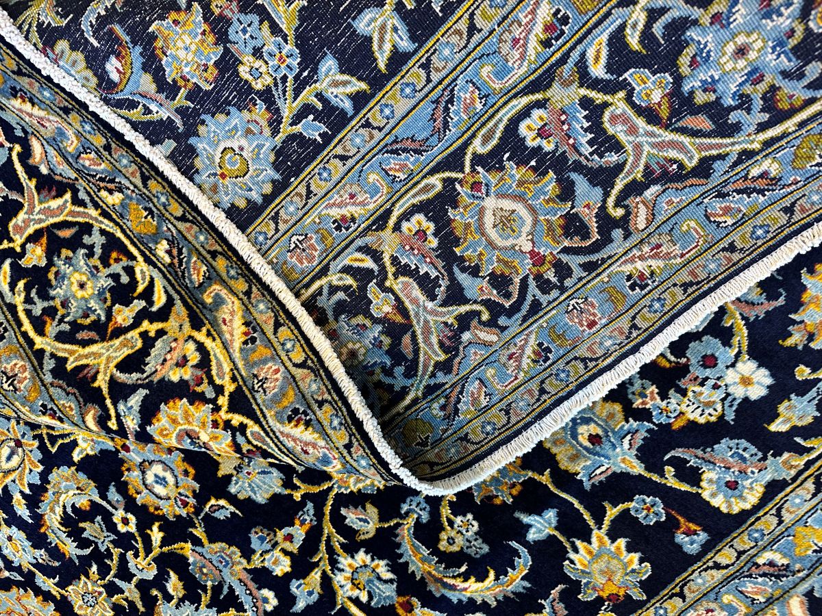 Fine Hand-Knotted Royal Persian Kashan Carpet