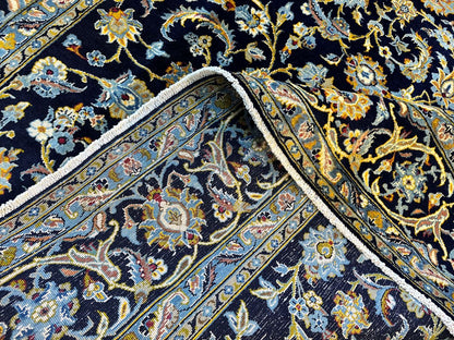 Fine Hand-Knotted Royal Persian Kashan Carpet