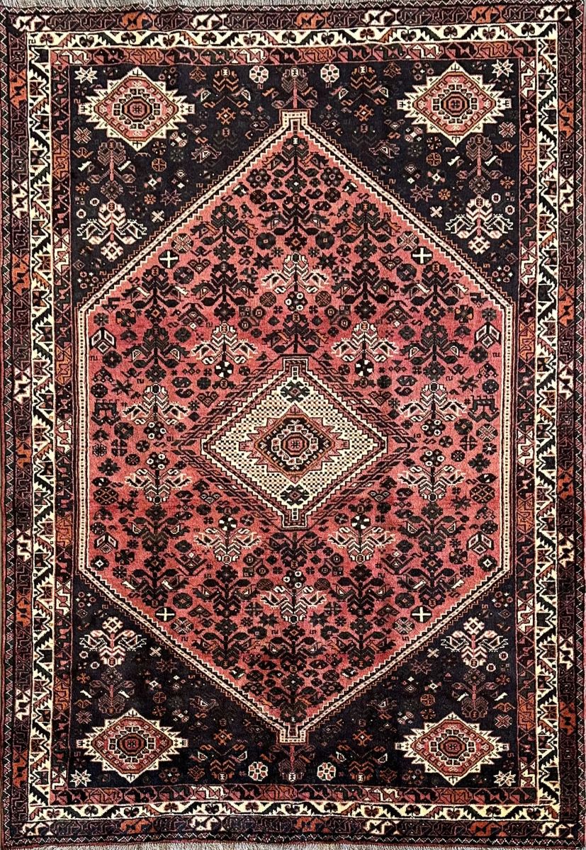 Hand-Knotted Tribal Persian Qashqaie Rug