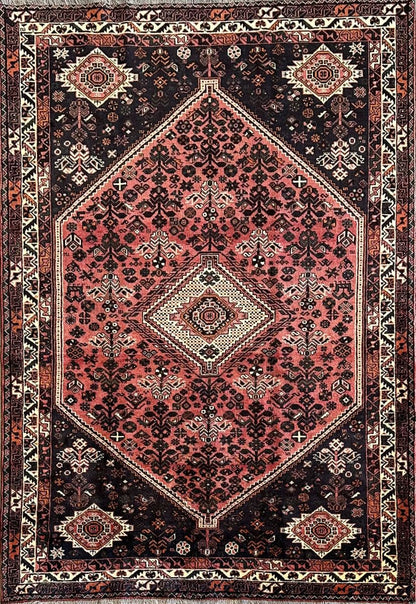 Hand-Knotted Tribal Persian Qashqaie Rug