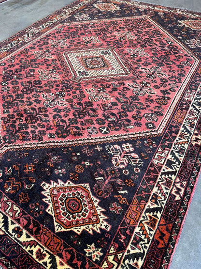 Hand-Knotted Tribal Persian Qashqaie Rug