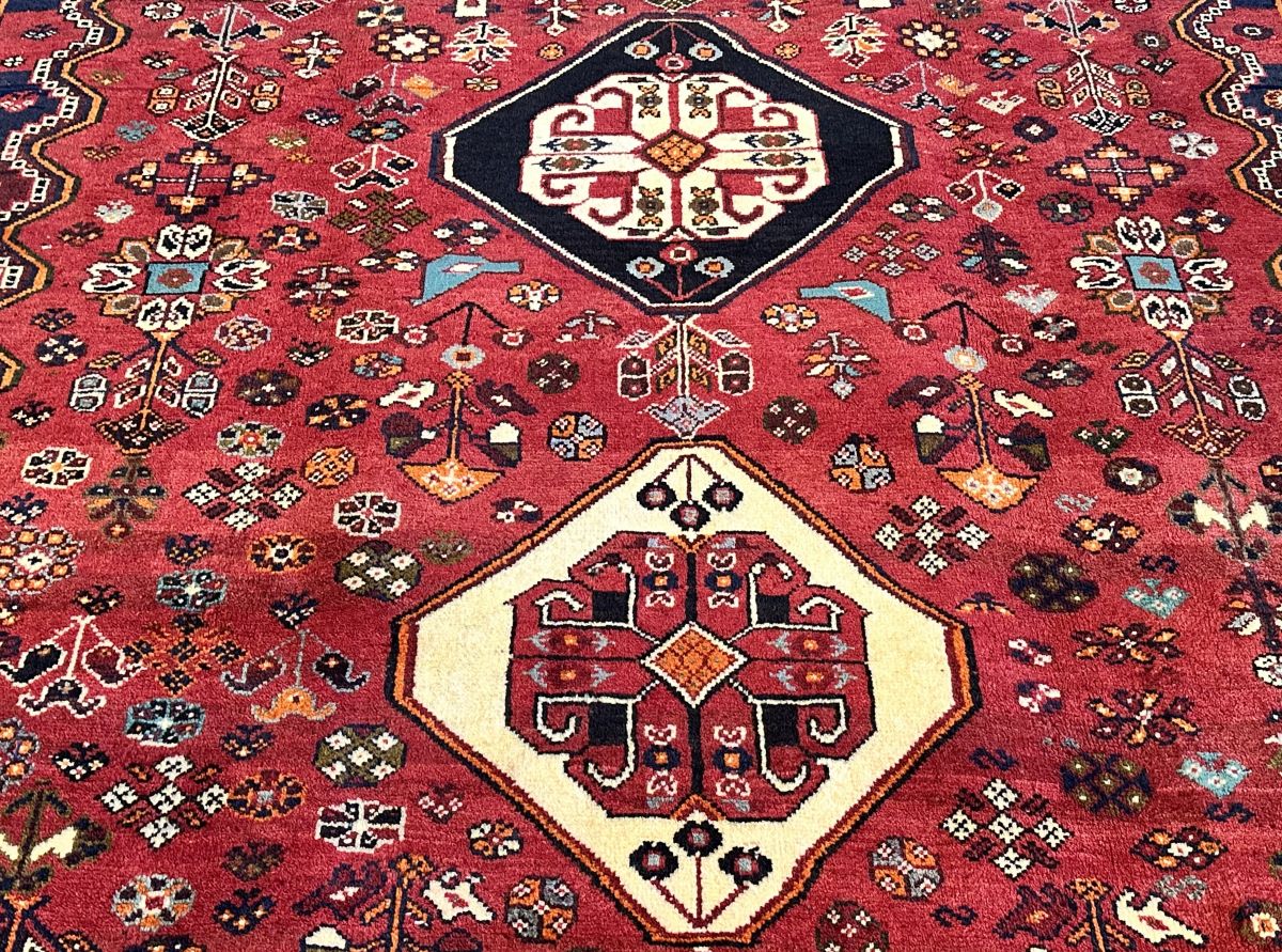 Hand-Knotted Tribal Persian Qashqaie Rug
