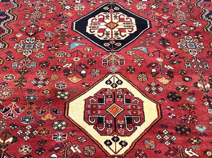 Hand-Knotted Tribal Persian Qashqaie Rug