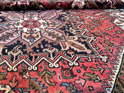 Hand-knotted Traditional Persian Heriz Carpet