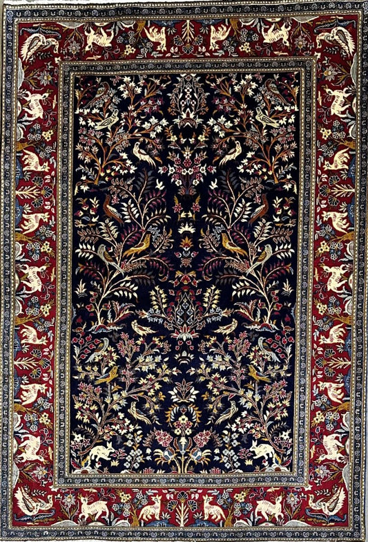 Fine Hand-Knotted Persian Kashan Carpet